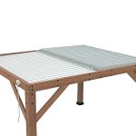 Yardistry Structures 13 x 11 ft Cedar Louvered Roof Pergola - Image 9